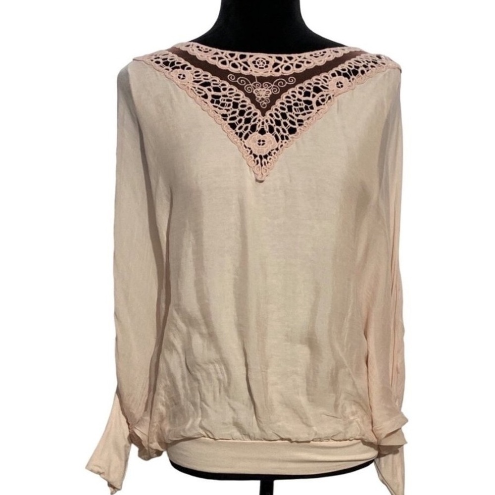 Chic Cream and Brown Women's Blouse